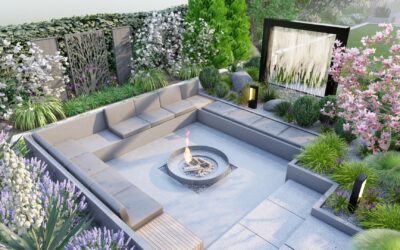 Nowoczesny ogród przydomowy