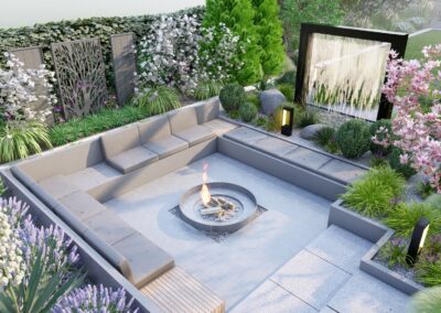 Nowoczesny ogród przydomowy